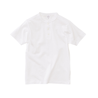 5004/5.6oz ヘンリーネックTシャツ