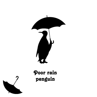0009/雨ペンギン