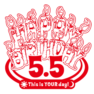 0168/HAPPY BIRTHDAY 5,5