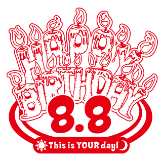 0171/HAPPY BIRTHDAY 8,8