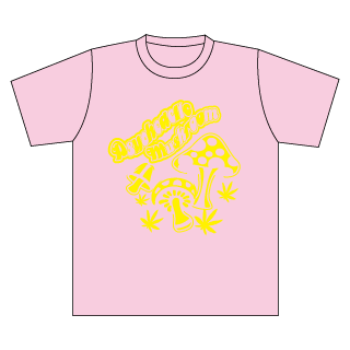 0054 サイケデリックマッシュルーム オリジナルtシャツのfirstball 0054 サイケデリックマッシュルーム オリジナルtシャツのfirstball