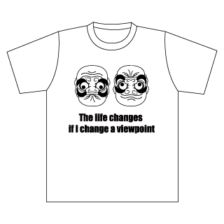 0277 だまし絵 オリジナルtシャツのfirstball